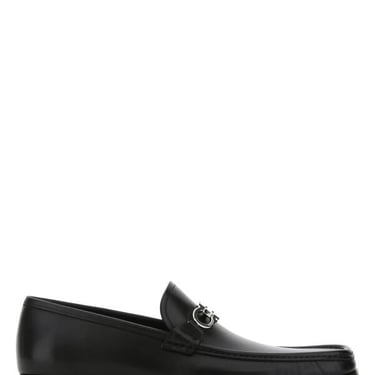 Salvatore Ferragamo Men Black Leather Loafers