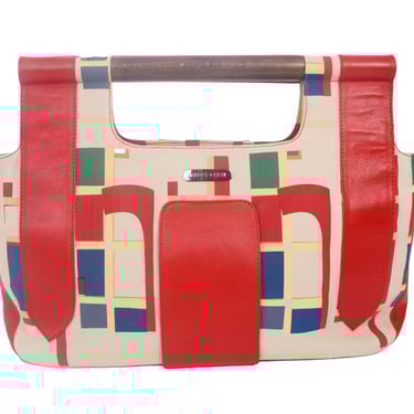 Glory Chen Geometric Leather Bag