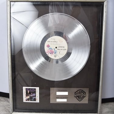 1980's Platinum Purple Rain Prince Album Record Award Framed ORIGINAL 