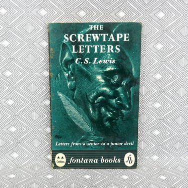 The Screwtape Letters (1942) by C S Lewis - 1963 Fontana (UK) Paperback Printing - Vintage Christian Religious Book 