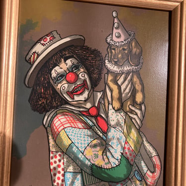 H Hargrove Clown Painting 