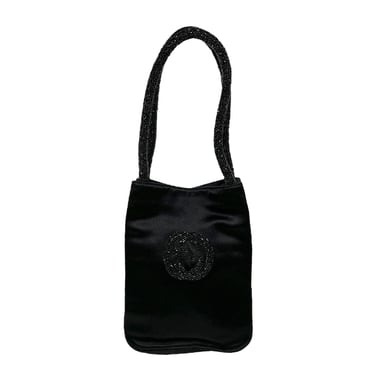 Gucci Black Satin Beaded Mini Bag