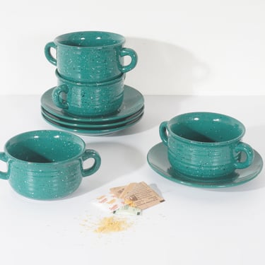 Speckled Tea Cup and Saucer 