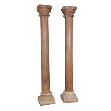 Artisan Crafted Pillar Set of Two