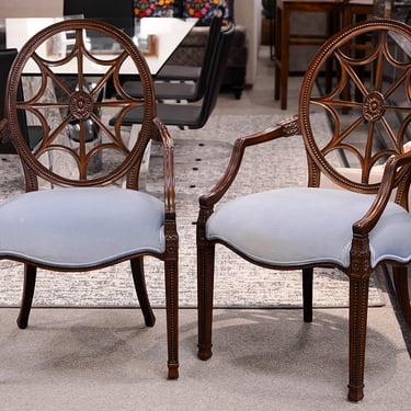 Pretty pair of Vintage spider back arm chairs | Holbrook Bazaar