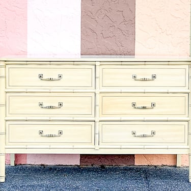 Henry Link Faux Bamboo Double Dresser