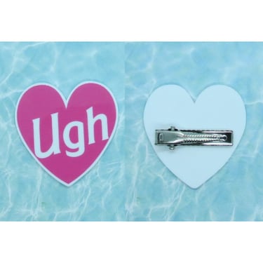 UGH Hair Clip Cute Heart Shaped Barrette 