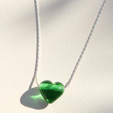 Love necklace, green forest