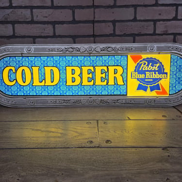 Vintage Lighted Pabst Blue Ribbon Beer Sign | Reds Rusty Relics