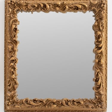 Baroque Style Gold-Painted Mirror