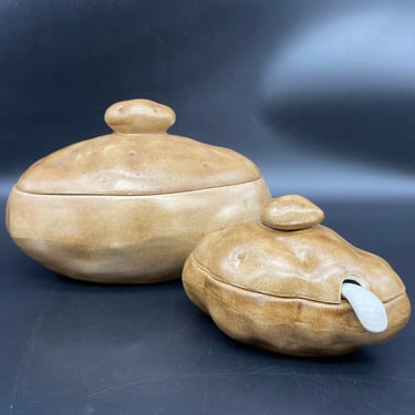 Lidded Potato Serving Dishes by Atlantic Mold