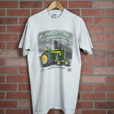 Vintage 90s John Deere American Classic ORIGINAL Tractor Promo Tee - Large 