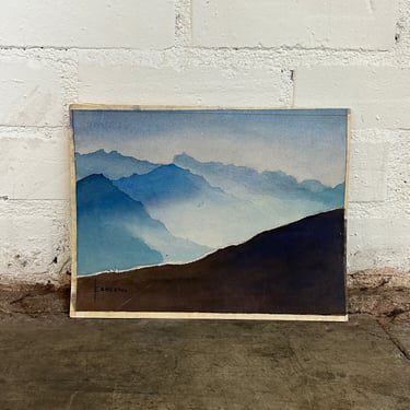 Mountain Range Painting by Ernesto Bonilla 