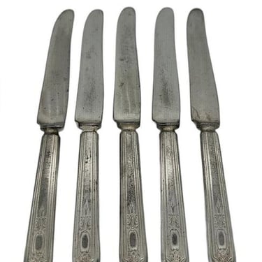 Set of 5 Flatwear Butter Knife by Repousse' 