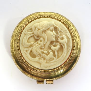 Vintage Revlon Love Pat Cameo Compact 