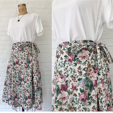 90's Rose Garden Wrap Skirt 