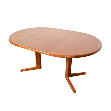 Oval Teak Dining Table Danish Modern 
