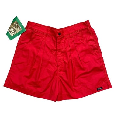 NWT Vintage Jansport Red Omni Elastic Waist Cargo Athletic Retro Shorts Sz 14 