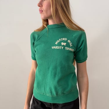 60s Varsity Tennis Shortsleeve Sweatshirt