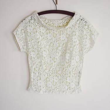 1960s Lace Blouse \ clearance sale 