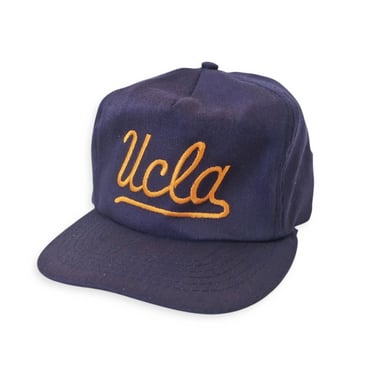 vintage UCLA hat / 90s college hat / 1990s UCLA Bruins navy blue strapback hat cap 