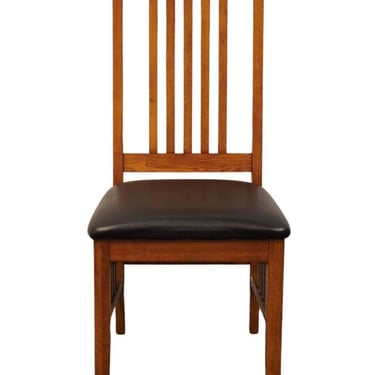 HIGH END VINTAGE Oak Contemporary Mission Style Dining Side Chair 