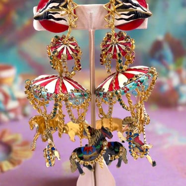 Lunch at the Ritz Carousel Earrings 