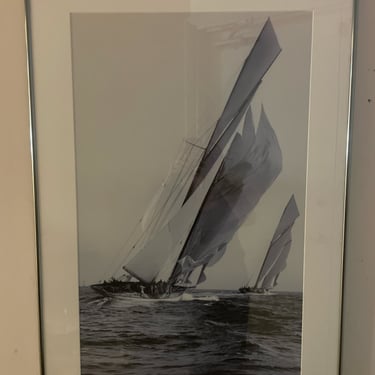 Framed Print of Sailboats from Beken of Cowes