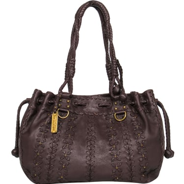 Lockheart - Brown Leather Handstitched Shoulder Bag