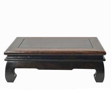 11.75" Oriental Brown Wood Rectangular Table Top Stand Riser ws3510E 