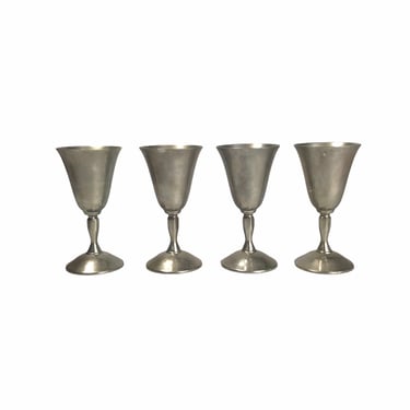Silverstone Plator Spain Wine Goblets, Wine Glasses, Set of 4 