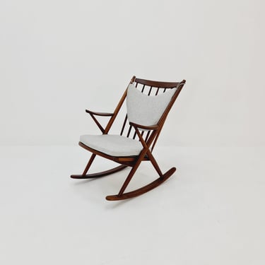 Danish teak Rocking Chair by Frank Reenskaug for Bramin, 1960s 