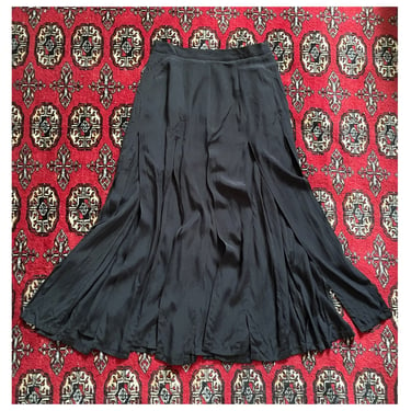 Vintage early ‘90s car wash skirt, black bandage strips | high waisted strip skirt, goth, witchy, S 