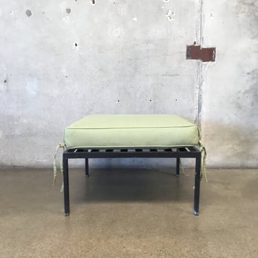 Vintage Cushioned Patio Ottoman