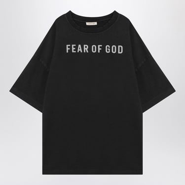 Fear Of God Black T-Shirt With Logo Men