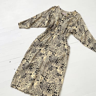 1980s Cheetah Print Dress 