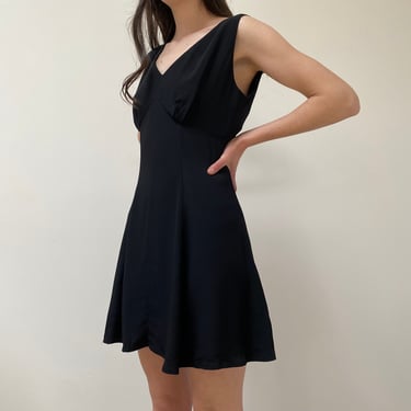 vintage black sleeveless minidress 