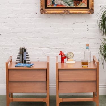 Louvered Drawer Nightstands