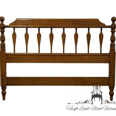 ETHAN ALLEN Heirloom Nutmeg Maple Colonial Early American Full Size Spindle Headboard 10-5654 
