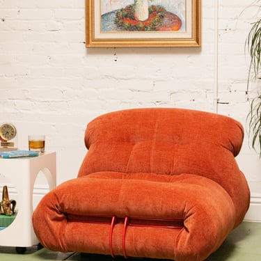 Low Profile Modular Orange Chair