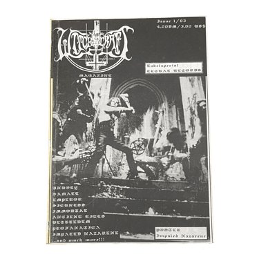 Vintage Witchcraft Magazine "Underground Black Metal" Issue #1 w/ Impaled Nazarene Poster