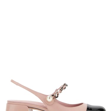 Miu Miu Women Pink Leather Pumps