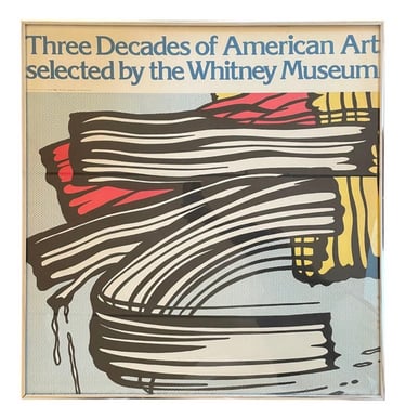 Whitney Museum Poster Featuring Roy Lichtenstein 