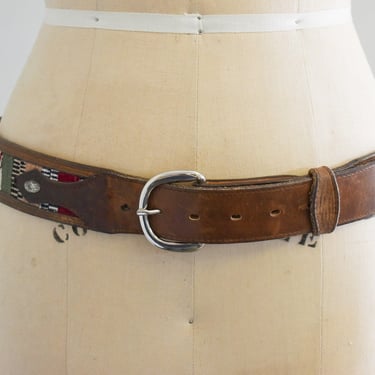 1980s/90s Circle Y of Yoakum Leather and Cotton Belt 
