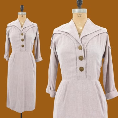 LT 1940s Brassfield linen dress 