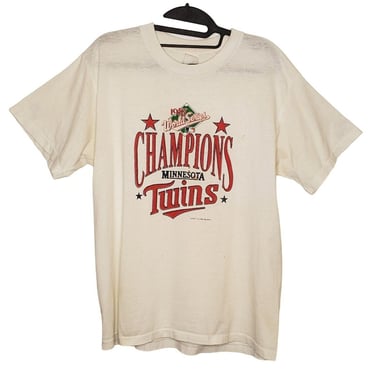1980s VINTAGE Minnesota Twins Tshirt, World Series Champs, MLB Tee Single Stitch, Major League Baseball, Sportswear, Vintage Clothing 