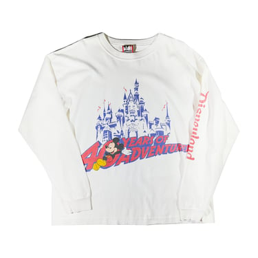 Vintage Disney Long Sleeve T-Shirt 40 Years Of Adventure Mickey