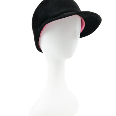 1950s Black Felt Equestrian Hat