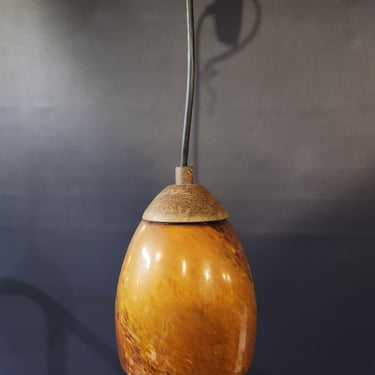 Contemporary Art Glass Pendant Light 4.5 x 23.5
