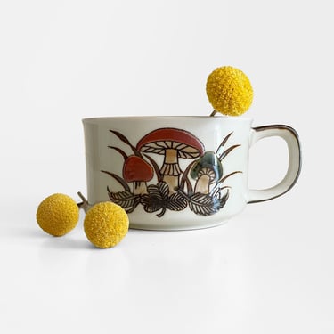 Otagiri Ceramic Mushroom Soup Cup Coffee Mug 